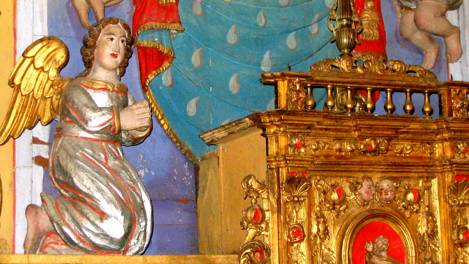 Der Altarbild im Kirche Saint-Jean an Dorres